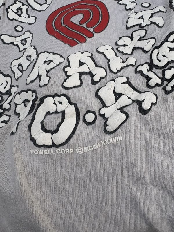 1980s Powell Peralta Wheels Puff Print Tee, Beige, S/M, photo 3