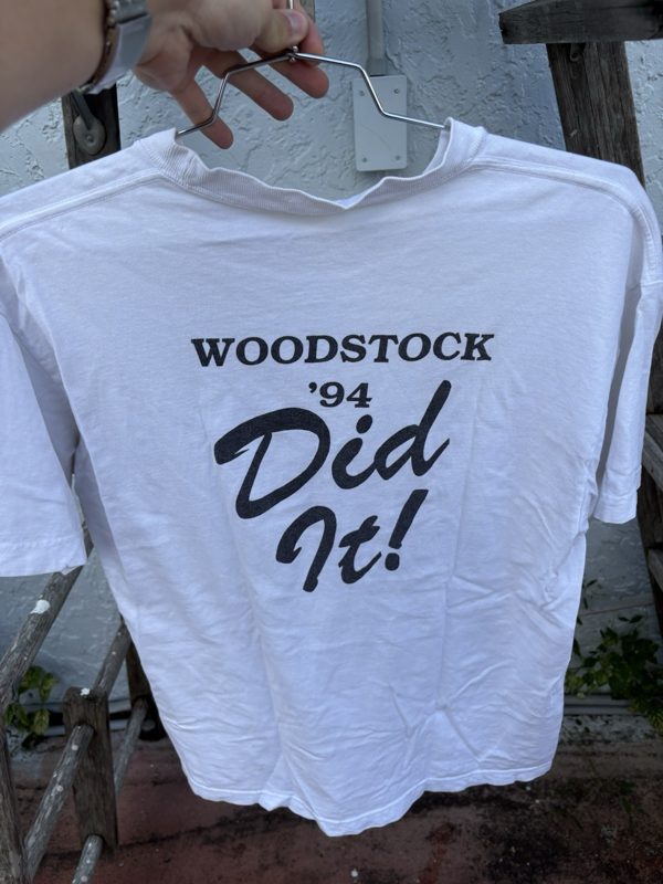 1994 Woodstock Two Tee, White, Butterfly Angel Graphic, L, photo 3