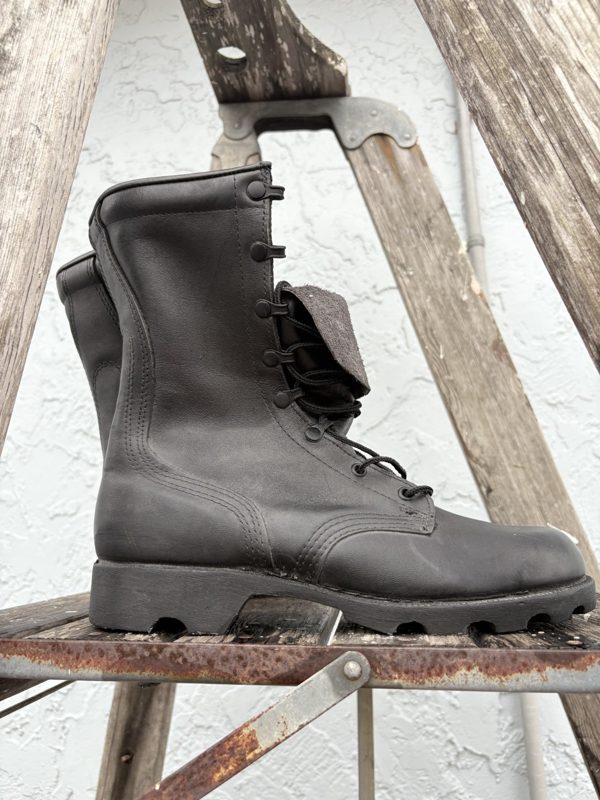1999 Ro-Search US Military Combat Boots, 8R, Black Leather, Panama Sole, Unissued, photo 4