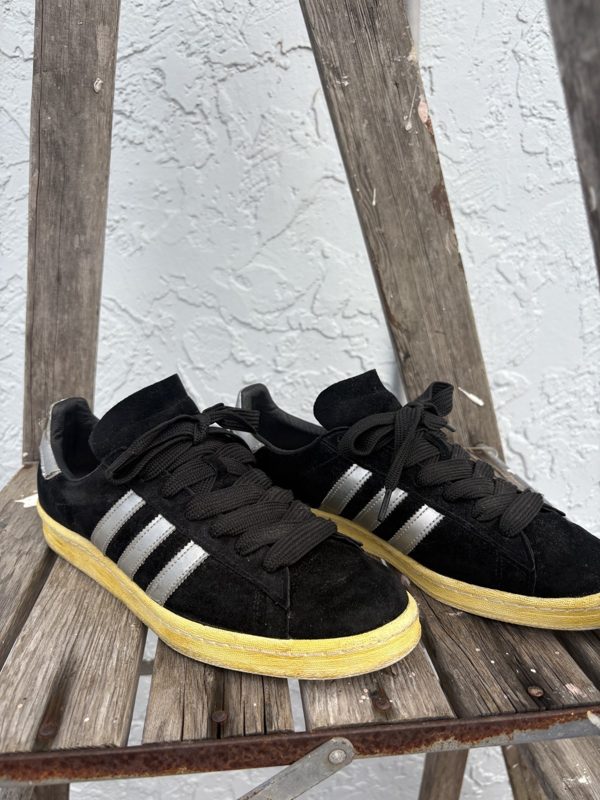2012 mita x adidas Campus 80s, Black Suede, Metallic Silver, Q21640, Men's 9.5, photo 2