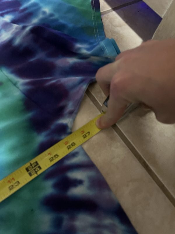 90s Jerry Garcia Tribute Tie Dye Tee, Blue and Purple, XXL, photo 5