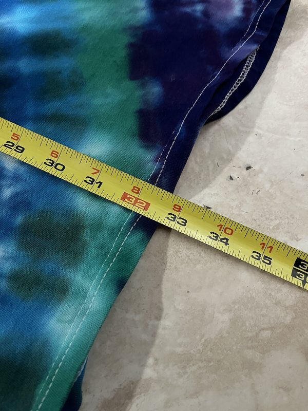90s Jerry Garcia Tribute Tie Dye Tee, Blue and Purple, XXL, photo 6