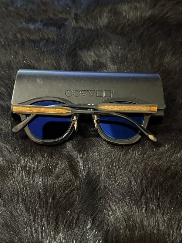 Eyevan 7285 Model 780 C.100 Sunglasses, Black Gold, Japan, photo 2