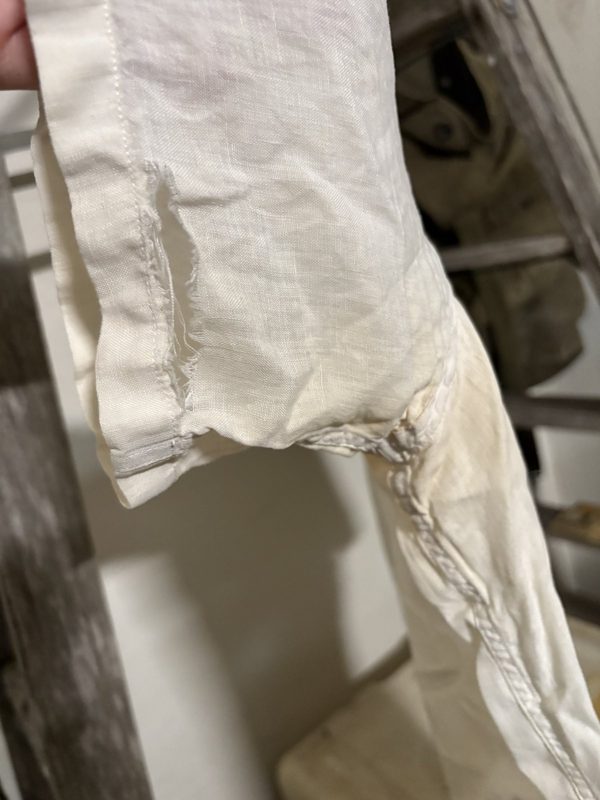 Ralph Lauren Purple Label Linen Short Sleeve Shirt, White, Italy, XXL, photo 4