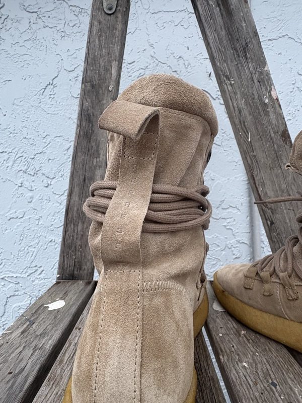 Represent Suede Lace-Up Boots, Beige, Crepe Sole, Portugal, EU 42 / US 9, photo 5