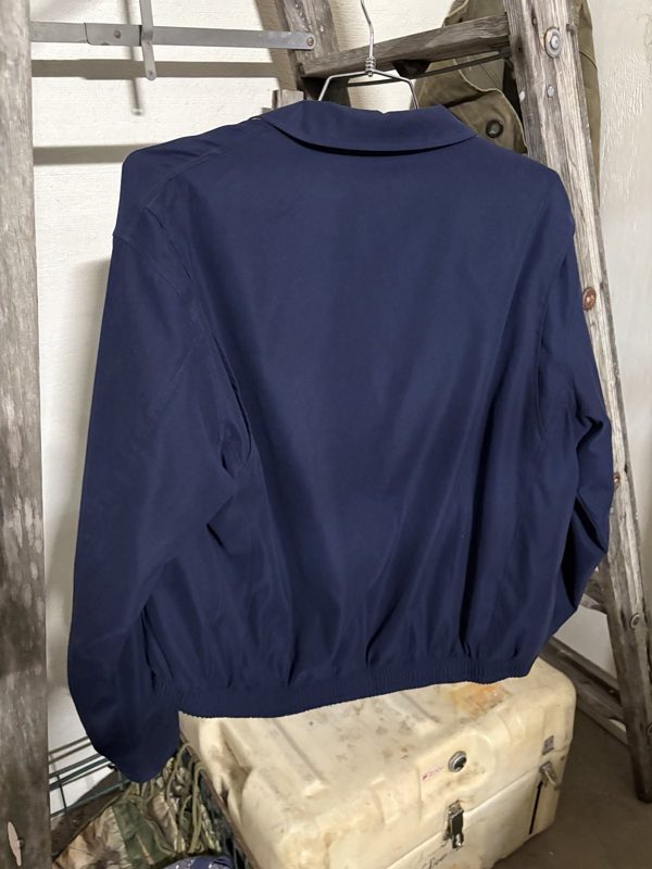 Vintage Polo Ralph Lauren Harrington Jacket, Navy, Windowpane Lining, XL, photo 4